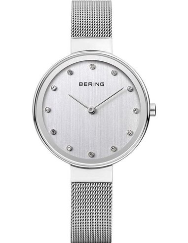 Reloj Bering clásico malla fina plateado 12034-000