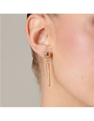 Pendientes Uno de 50 APUNTANDO PEN0654ORO0000U