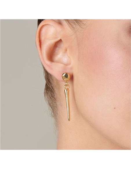 Pendientes Uno de 50 APUNTANDO PEN0654ORO0000U
