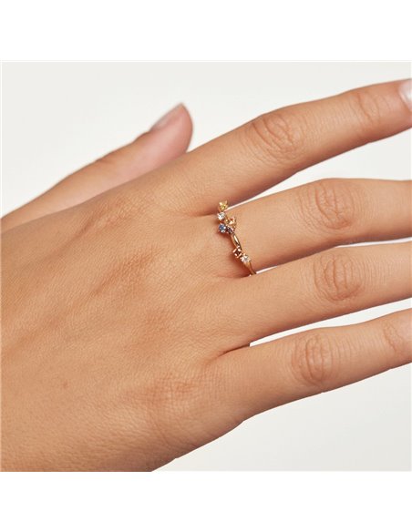 Anillo P de Paola FIVE GOLD
