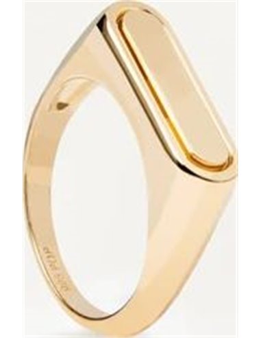 Anillo P de Paola Ribbon Stamp