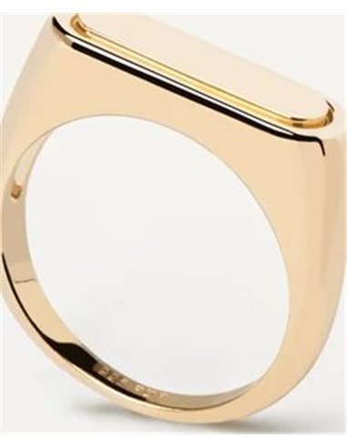 Anillo P de Paola Ribbon Stamp