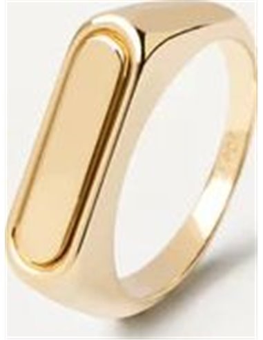 Anillo P de Paola Ribbon Stamp