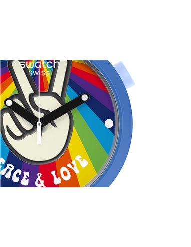 Reloj Swatch PEACE HAND LOVE SB03N105