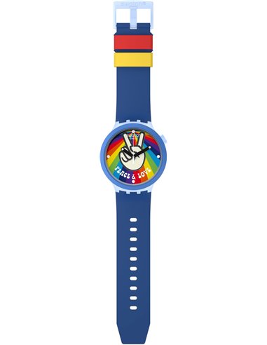 Reloj Swatch PEACE HAND LOVE SB03N105