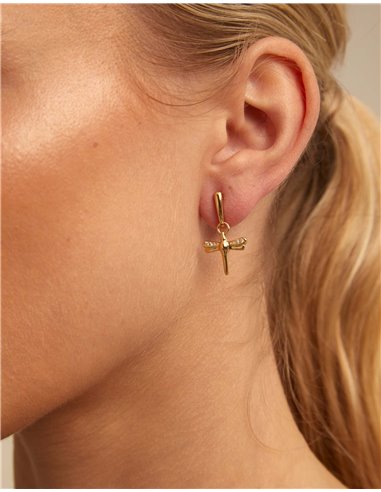 Pendientes Uno de 50 FORTUNE TOPAZ PEN0866BLNORO0U