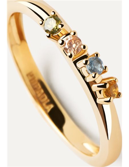 Anillo P de Paola Rainbow Wing AN01-C10-12