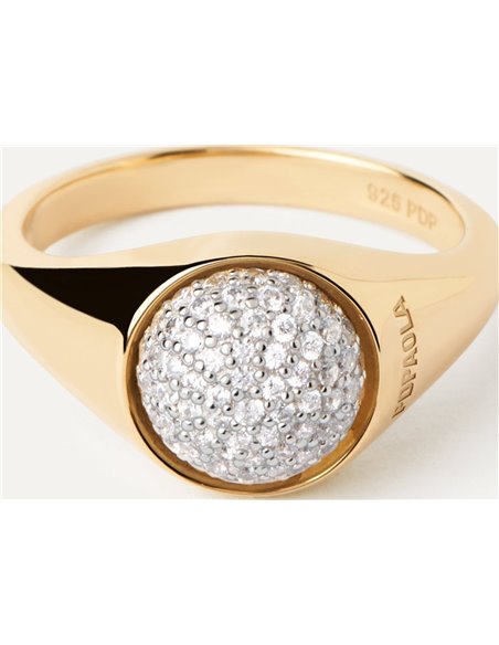 Anillo P de Paola Pavé Moon