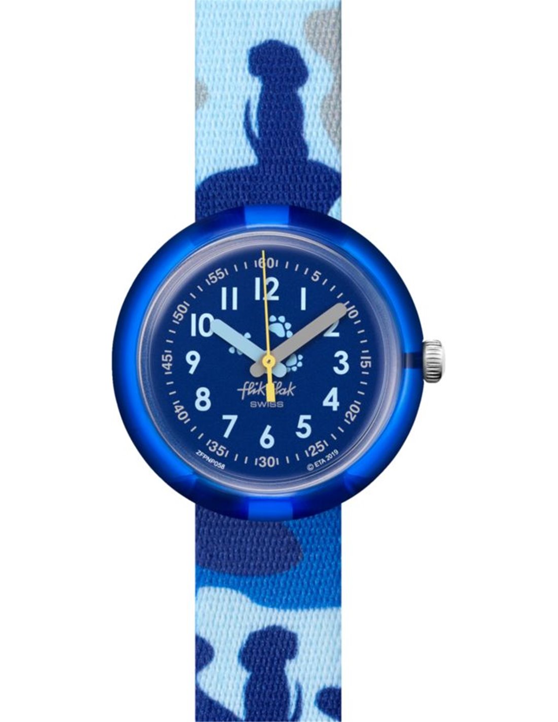 Orologio Educativo FLIK FLAK LOOP IN BLUE – Per Bambini, Con Cinturino In VELCRO E Design Incrociato - 2